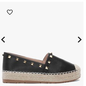 Cubby Black Studded Espadrilles